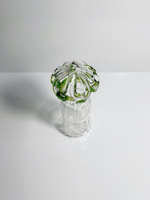 Jugendstil Murano Glass Vase with Clear Transparent Swirl Hyacinth, 1890s-VTK-2020031