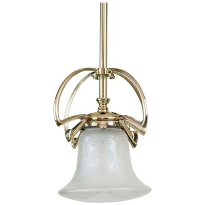 Jugendstil Pendant Lamp with Original Glass Shade, Circa 1908-SPD-899714