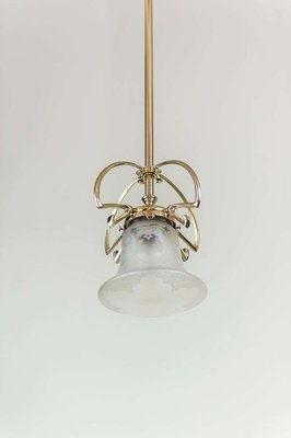 Jugendstil Pendant Lamp with Original Glass Shade, Circa 1908-SPD-899714