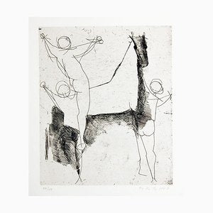 Jugglers X - Original Etching by Marino Marini - 1955 1955-ZCI-756762