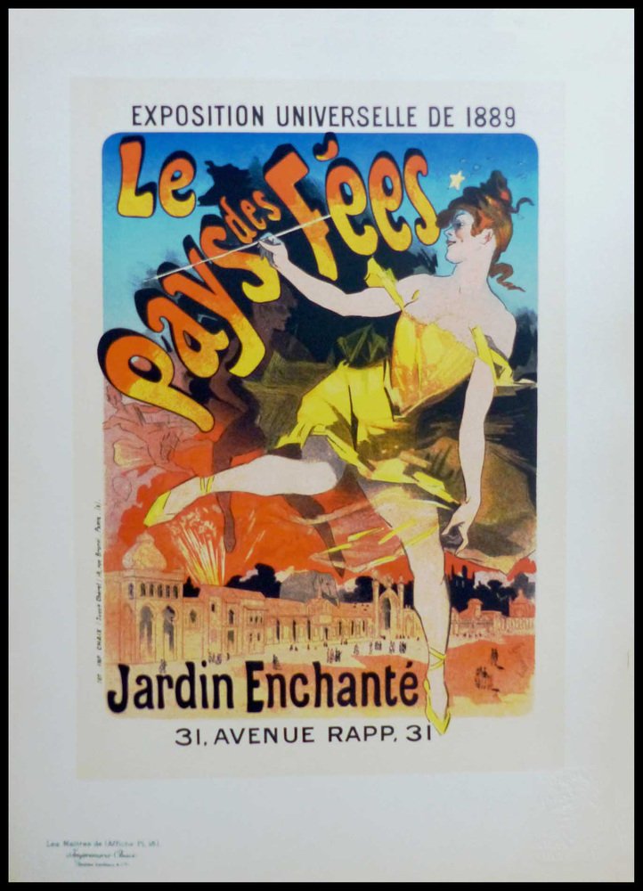 Jules Cheret, Saxoléine, 1896, Original Lithograph