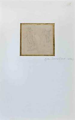 Jules David, Figures, Drawing on Paper, 19th Century-ZCI-1762253