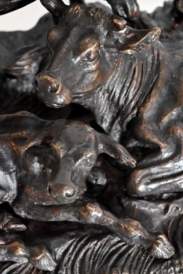 Jules Moigniez, Cows, Early 20th Century, Bronze-RVK-1441911