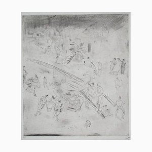 Jules Pasion, 157 - Port Maltais, Etching on Arches Paper-FMZ-1115507