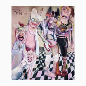 Juliane Hundertmark, Friends, 2024, Oil on Canvas-CHG-2037615