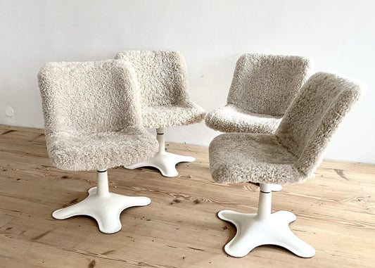 Junior Swivel Chairs by Yrjo Kukkapuro for Haimi, Finland, 1960s, Set of 4