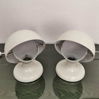 Junker Shaded Table Lamp by Afra & Tobia Scarpa for Flos, 1970s, Set of 2-PRS-1314754