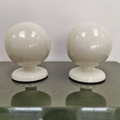 Junker Shaded Table Lamp by Afra & Tobia Scarpa for Flos, 1970s, Set of 2-PRS-1314754