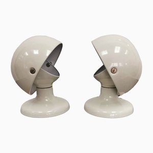 Junker Shaded Table Lamp by Afra & Tobia Scarpa for Flos, 1970s, Set of 2-PRS-1314754