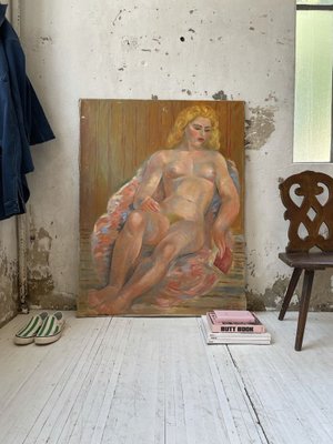 Junod, Oil Painting, Nude Woman, 1950s-LCU-894444