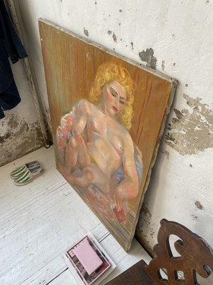 Junod, Oil Painting, Nude Woman, 1950s-LCU-894444