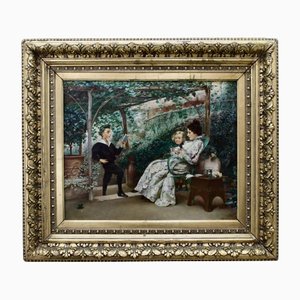 K.Stepanov, Recital, 19th Century, Oil on Panel, Framed-WMV-1129456