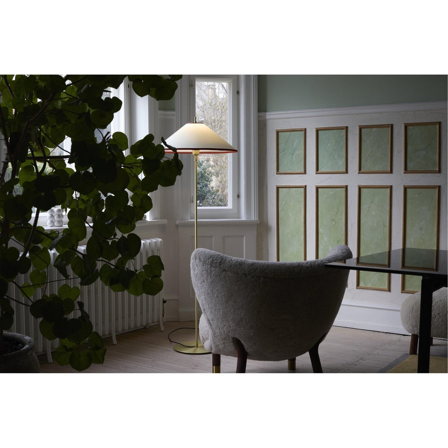 Edgeform Tafta Floor Lamp Ø52 Red/Off-White