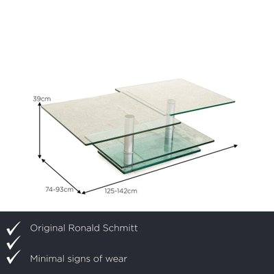 K500 Glass Coffee Table by Ronald Schmitt-RQW-1772801