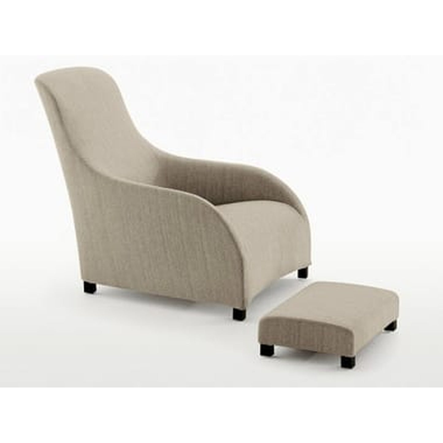 KALOS - Bergere Armchair with Footstool