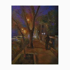 Kamsar Ohanyan, Night in Yerevan, 2021, Oil on Canvas-CHG-1231577