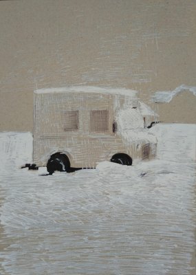 Kamsar Ohanyan, Under the Snow, 2022, Pen on Paper-CHG-1236309