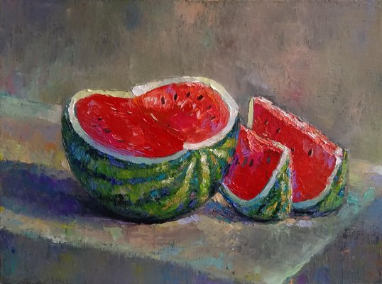 Kamsar Ohanyan, Watermelon, 2023, Oil on Canvas-CHG-2030783