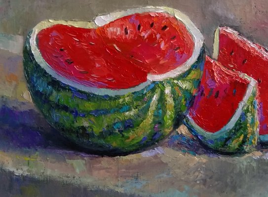 Kamsar Ohanyan, Watermelon, 2023, Oil on Canvas-CHG-2030783