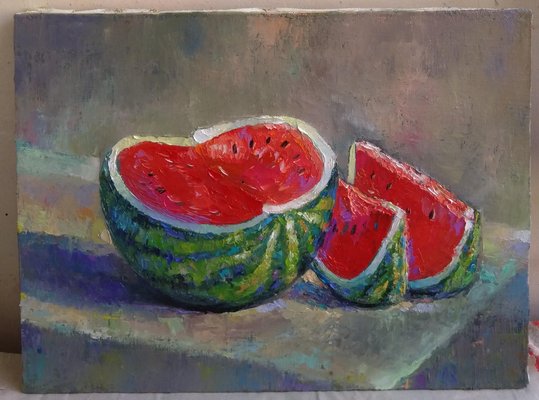 Kamsar Ohanyan, Watermelon, 2023, Oil on Canvas-CHG-2030783