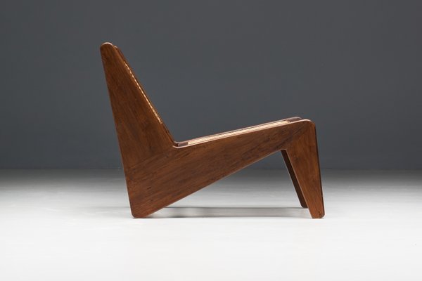 Kangaroo Chairs PJ-SI-59 by Pierre Jeanneret, India, 1950s-GW-2032207