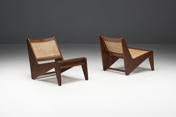 Kangaroo Chairs PJ-SI-59 by Pierre Jeanneret, India, 1950s-GW-2032207