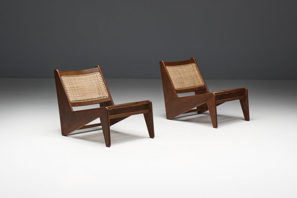 Kangaroo Chairs PJ-SI-59 by Pierre Jeanneret, India, 1950s-GW-2032207