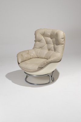 Karate Leather Armchair by Michel Cadestin, 1970s-QAC-2035353