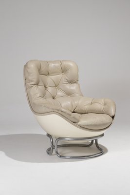 Karate Leather Armchair by Michel Cadestin, 1970s-QAC-2035353