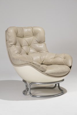 Karate Leather Armchair by Michel Cadestin, 1970s-QAC-2035353