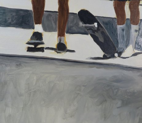 Karine Bartoli, 7 Personnages Skate Park, 2024, Oil on Canvas-CHG-2037504