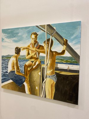 Karine Bartoli, Bateau Alain, 2023, Oil on Canvas-CHG-2031112