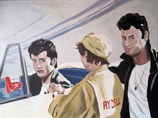 Karine Bartoli, Grease, 2021, France, Oil on Canvas-CHG-1125027