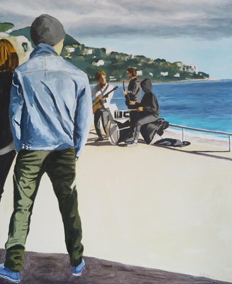 Karine Bartoli, Promenade des Anglais, 2023, Oil on Canvas-CHG-2030514