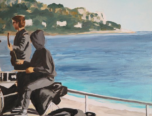 Karine Bartoli, Promenade des Anglais, 2023, Oil on Canvas-CHG-2030514