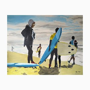 Karine Bartoli, Surfers 02, 2023, Oil on Canvas-CHG-2030515