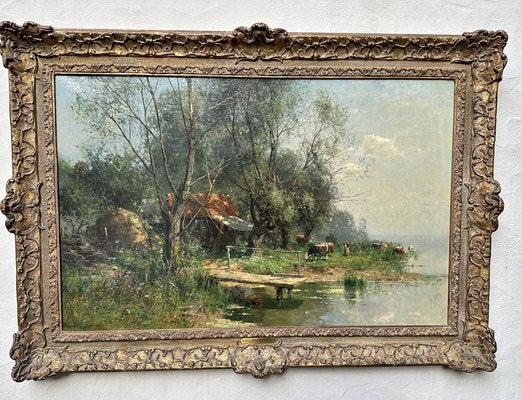 Karl Adam Heinisch, Oil on Canvas, Chiemsee-QFT-1721857