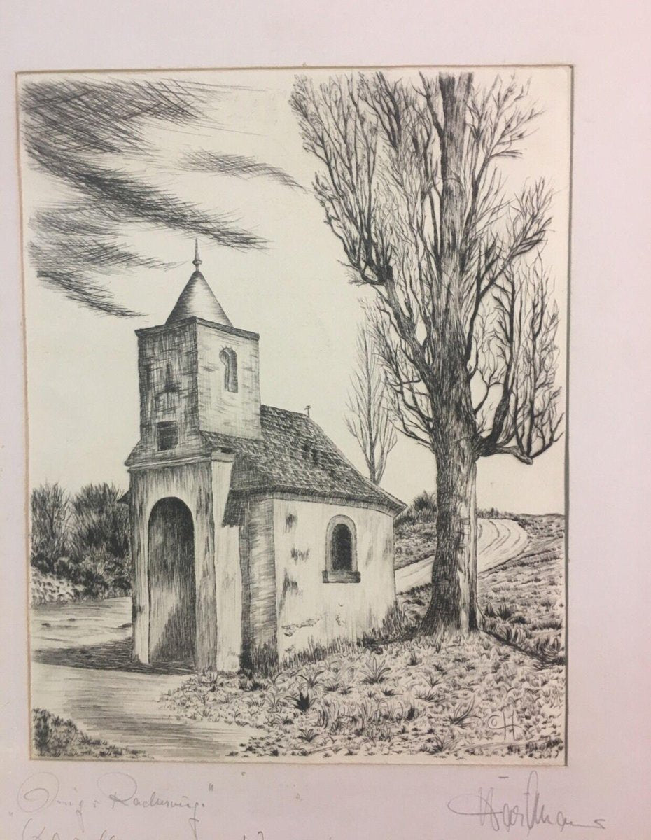 Karl Hartmann, Chapel, Etching