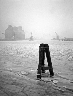 Karl Heinrich Lämmel, Foggy Winter Day at Koenigsberg Harbor, East Prussia, Germany, 1934, Photograph-DYV-1073504