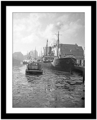 Karl Heinrich Lämmel, Freight Ship Samland On the River, Germany 1934 Printed Later 1934/2021-DYV-1073503