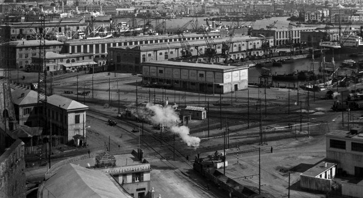 Karl Heinrich Lämmel, Industrial View, Genova Harbor, Italy, 1939, Photograph-DYV-1073491