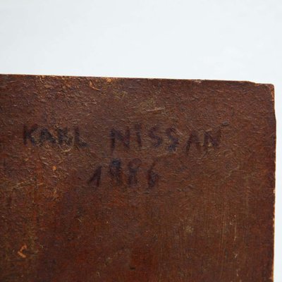 Karl Nissan, Abstract Sculpture, 1986, Wood-WM-1407021