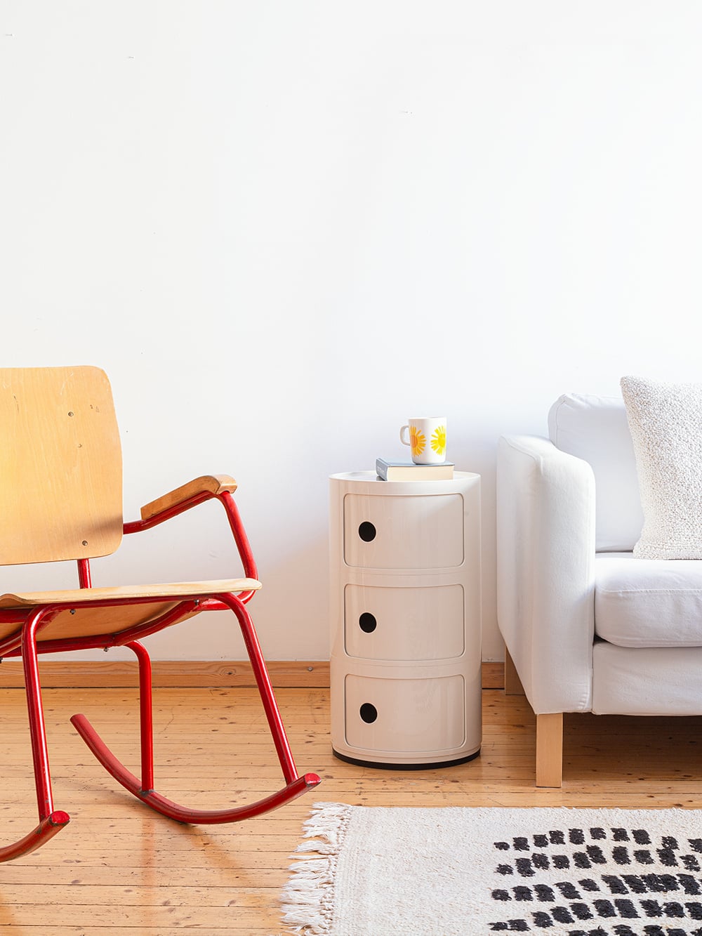 Componibili storage unit, 3 modules, white