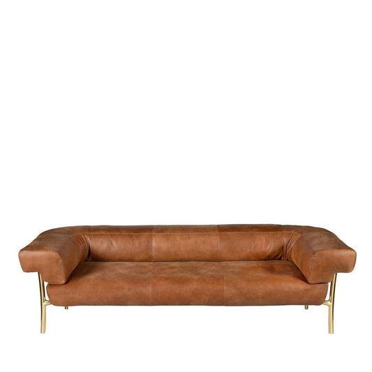 Katana Tobacco 3-Seater Sofa by Paolo Rizzatto