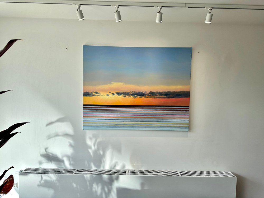 Kate Seaborne, Glorious Sunset Kisses, Oil on Canvas