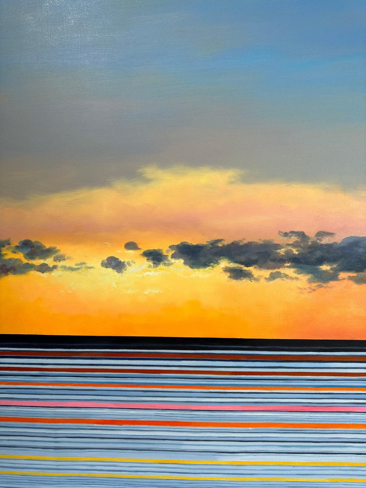 Kate Seaborne, Glorious Sunset Kisses, Oil on Canvas