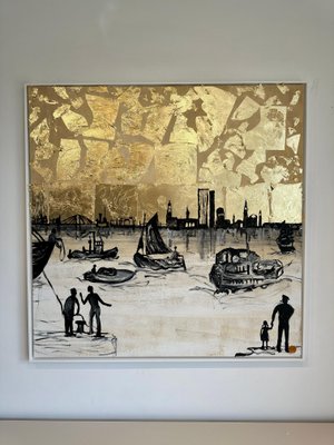 Katharina Hormel, Sweet Sailing, Mixed Media on Canvas-MDB-1803726