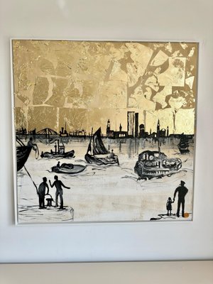 Katharina Hormel, Sweet Sailing, Mixed Media on Canvas-MDB-1803726