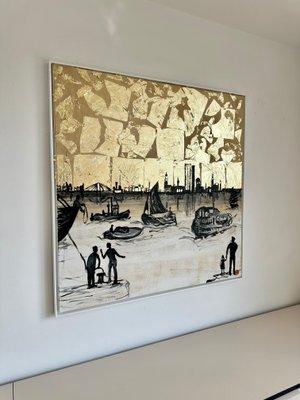 Katharina Hormel, Sweet Sailing, Mixed Media on Canvas-MDB-1803726