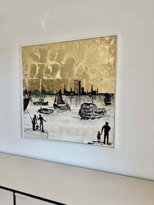 Katharina Hormel, Sweet Sailing, Mixed Media on Canvas-MDB-1803726